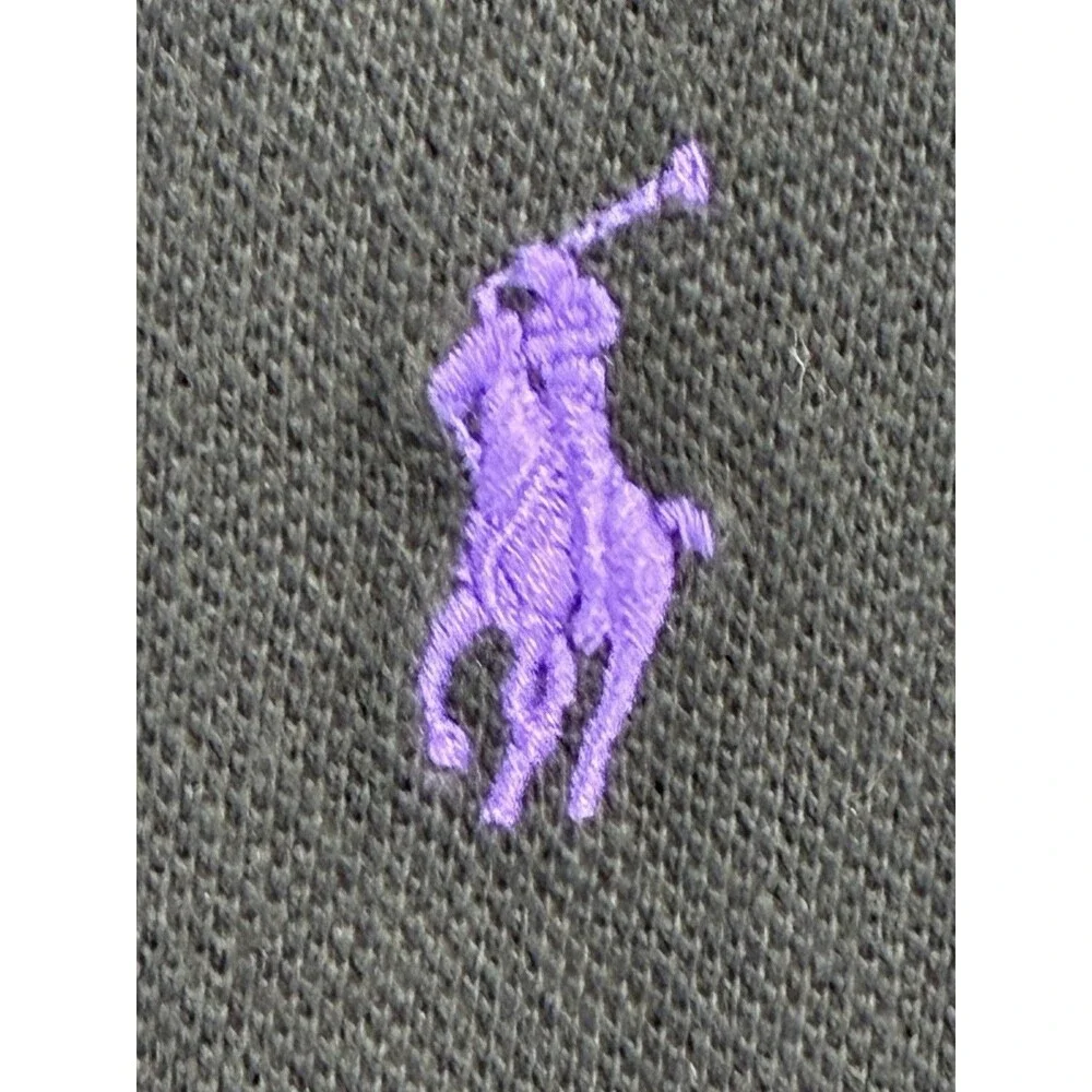 NEW! Polo Ralph Lauren Mens 4XB Black Classic Fit Polo Shirt Purple Pony NWT